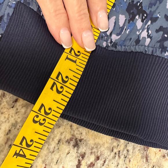 Athleta Brooklyn Bomber Jacket Jogger Captivate Chrome Blue Set Size 0/2 Tall - Picture 12 of 12